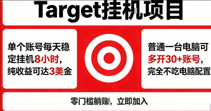 海外平台Target商品浏览曝光，24小时运行无需人工值守，日收益100美刀+电脑可多开【揭秘】-航海圈
