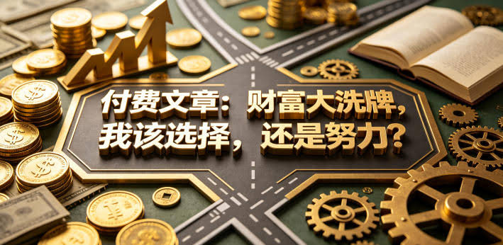 付费文章：财富大洗牌，我该选择，还是努力？-航海圈