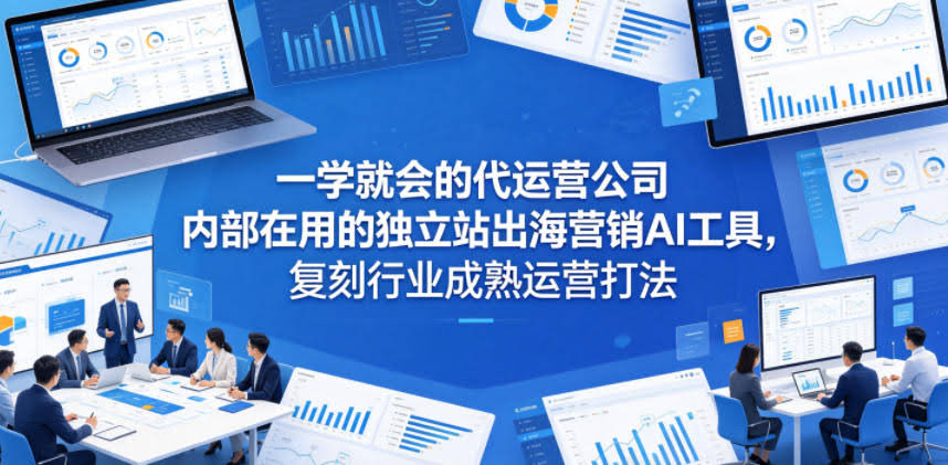 一学就会的代运营公司内部在用的独立站出海营销AI工具，复刻行业成熟运营打法-航海圈