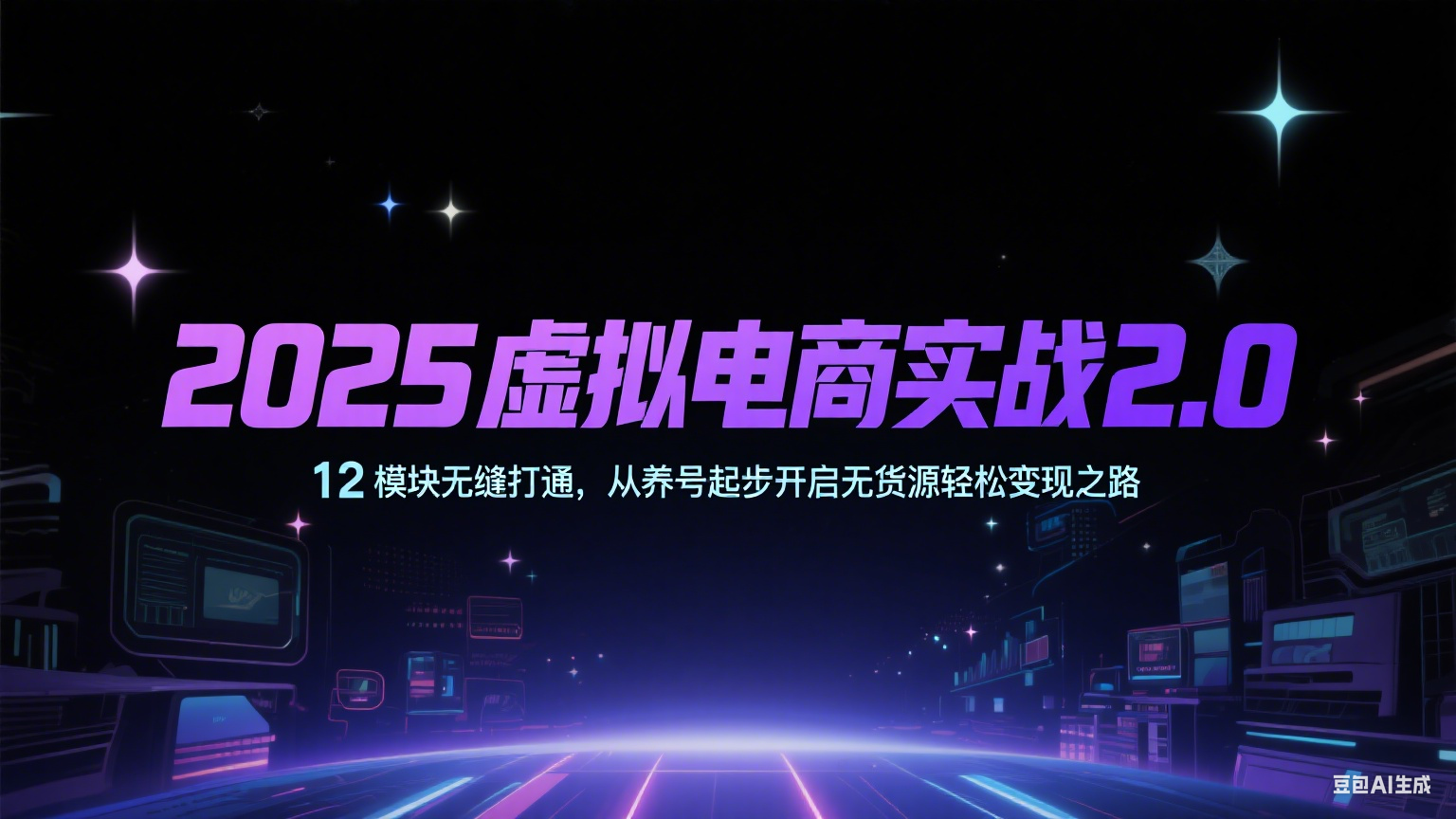 2025虚拟电商实战2.0，12模块无缝打通，从养号起步开启无货源轻松变现之路-航海圈