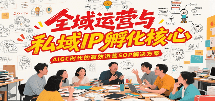 全域运营与私域IP孵化核心，AIGC时代的高效运营SOP解决方案-航海圈