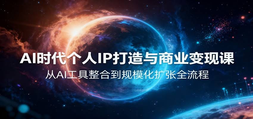 AI时代个人IP打造与商业变现课，从AI工具整合到规模化扩张全流程-航海圈