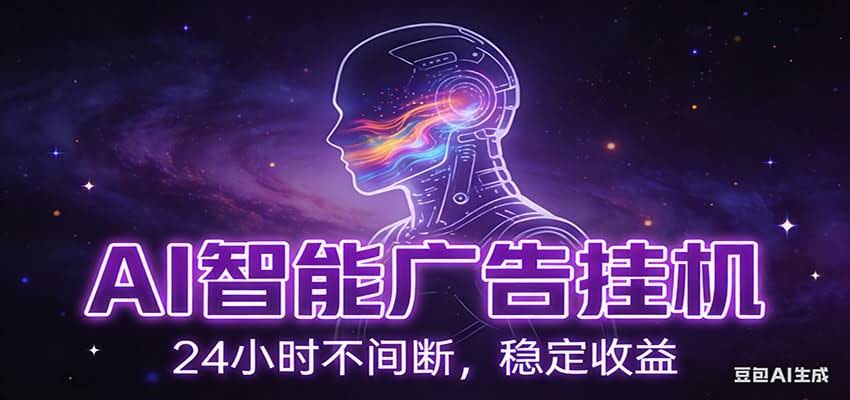 AI智能广告挂机项目，全自动化运行，电脑项目，无配置要求，单机150+收益-航海圈