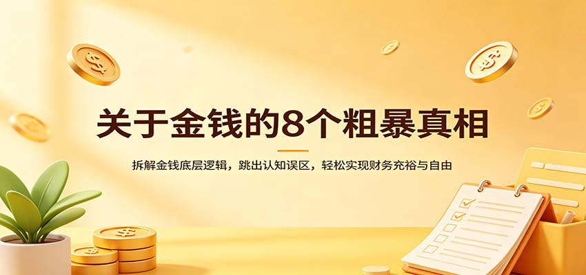 关于金钱的8个粗暴真相：拆解金钱底层逻辑，跳出认知误区，轻松实现财务充裕与自由-航海圈