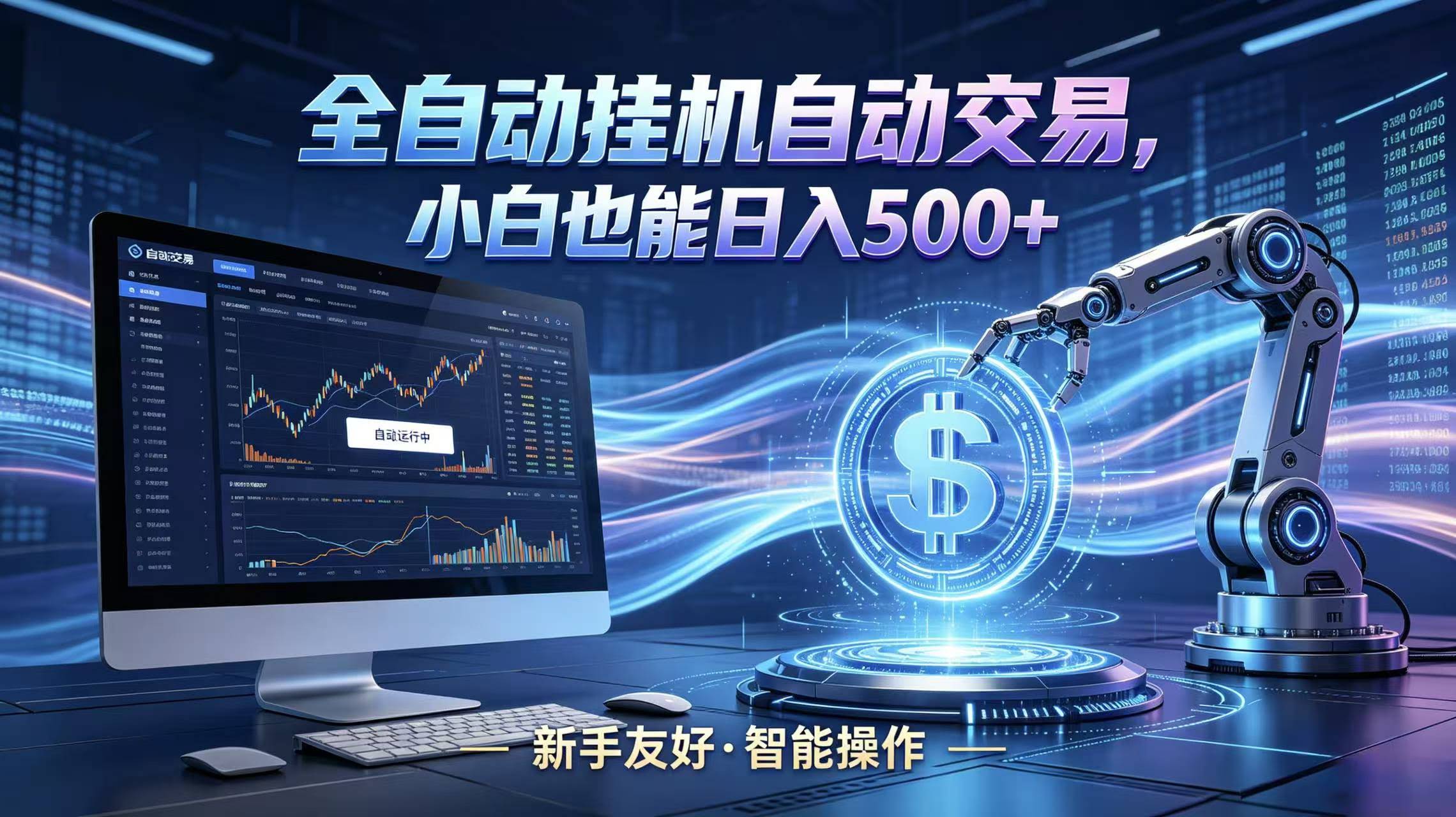 全新智能化交易助手，傻瓜式操作，小白也能快速上手，轻松实现日入500+-航海圈