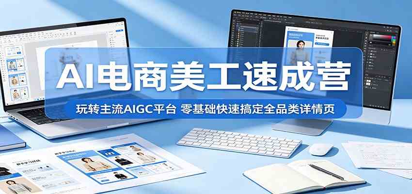 AI电商美工速成营：玩转主流AIGC平台，零基础快速搞定全品类详情页-航海圈