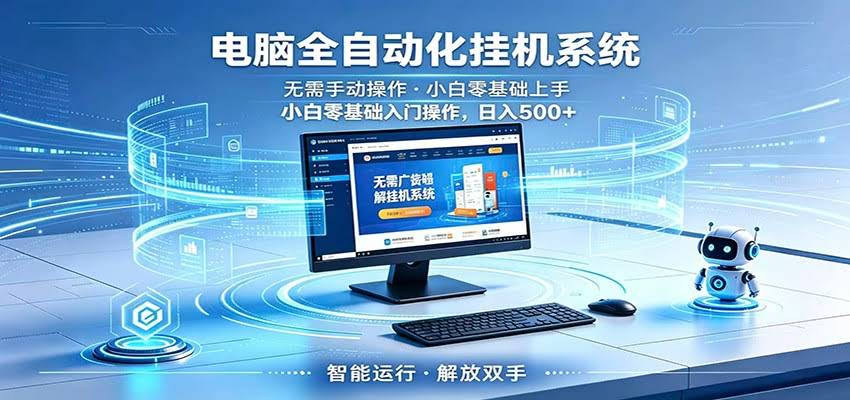智能广告挂机无需值守，小白上手轻松实现每日增收-航海圈