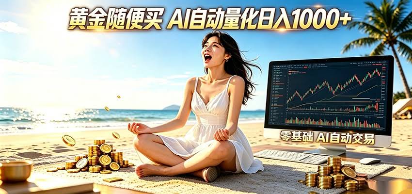 黄金随便买？AI自动外汇量化交易 在家当皇帝 日入1000+-航海圈