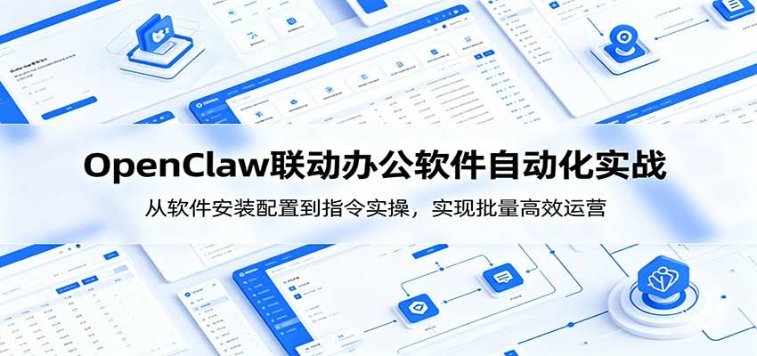 OpenClaw自动化实操课：从软件安装配置到指令实操，实现批量高效运营-航海圈