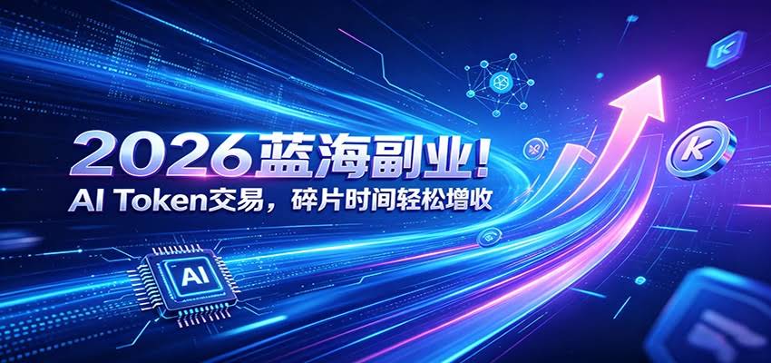 2026蓝海副业！AI Token交易，碎片时间轻松增收-航海圈