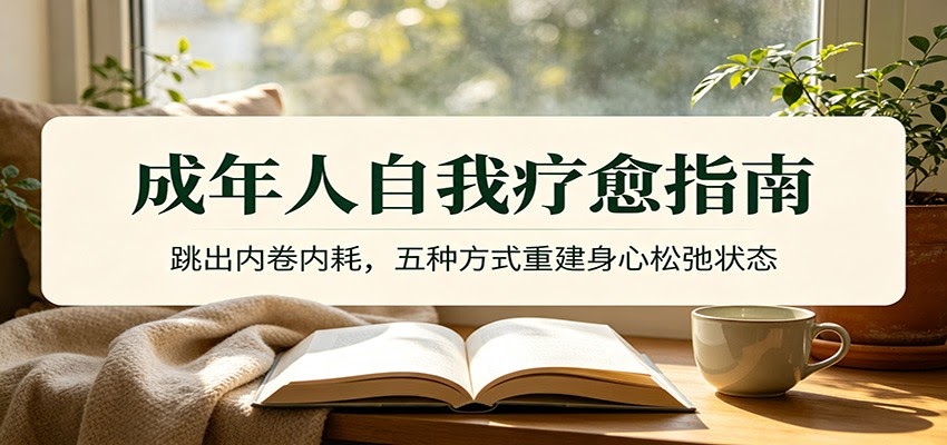 成年人自我疗愈指南：跳出内卷内耗，五种方式重建身心松弛状态-航海圈