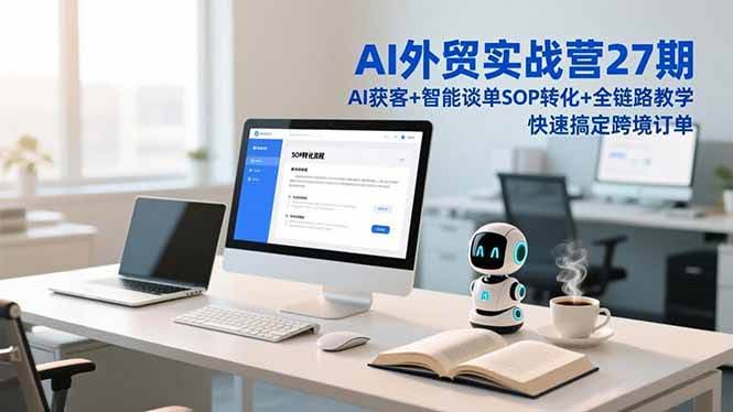 (16938期)AI外贸实战营27期,AI获客+智能谈单+SOP转化+全链路教学,快速搞定跨境订单-航海圈