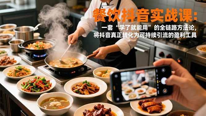 (16975期)餐饮抖音实战课:一套“学了就能用”的全链路方法论,将抖音真正转化为可持续引流的盈利工具-航海圈