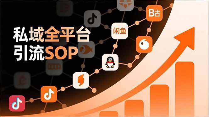 (16994期)私域全平台引流SOP,抖音/快手/小红书/微信/QQ/B站/闲鱼等,技术合集,高效转化公域流量-航海圈