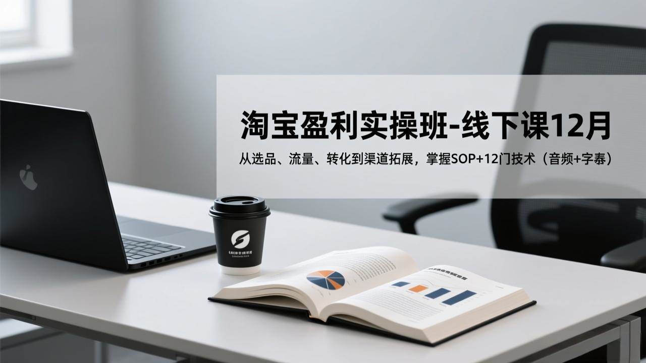 (17079期)淘宝盈利实操班-线下课12月,从选品、流量、转化到渠道拓展,掌握SOP+12门技术(音频+字幕)-航海圈