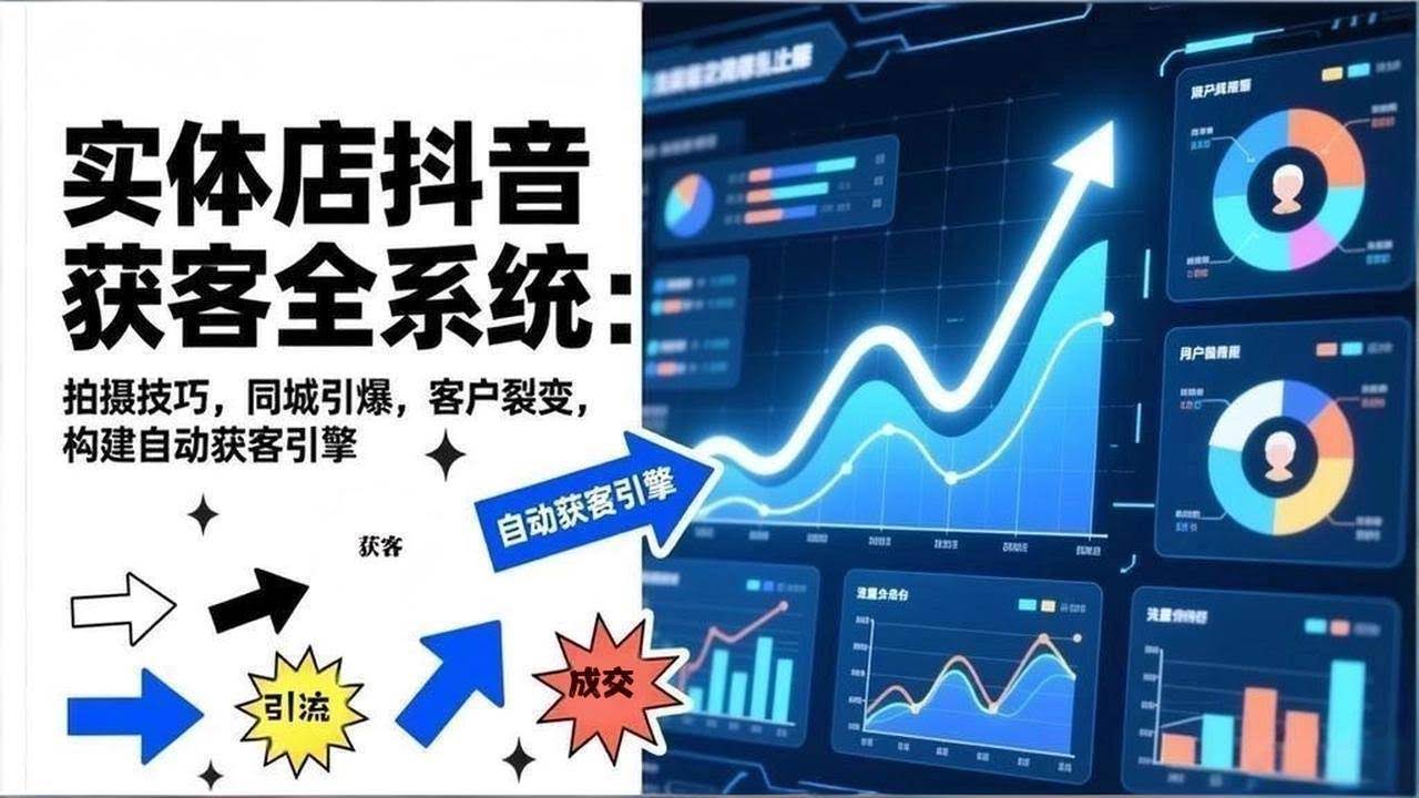 （17090期）2026实体店抖音获客全系统：拍摄技巧，同城引爆，客户裂变，构建自动获客引擎-航海圈