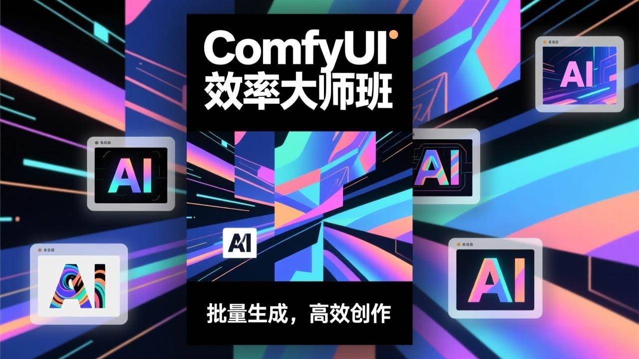 (17107期)ComfyUI效率大师班:工作流搭建,批量生成,将个人AI出图效率提升5-10倍,月接单收入1-3万-航海圈