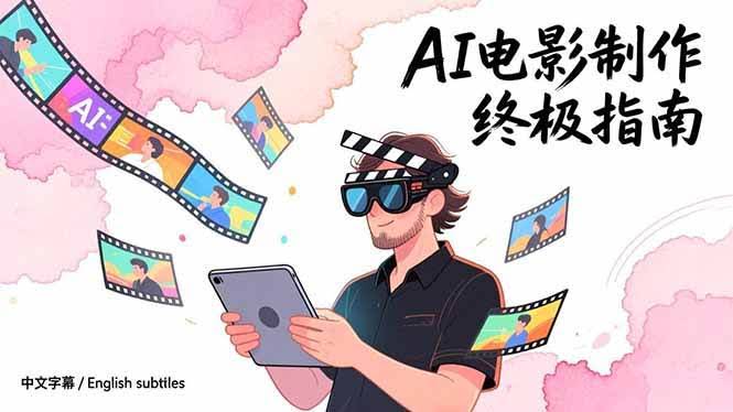 (17130期)AI电影制作终极指南:从创意到成片,系统掌握智能影视全流程实战课(中英字幕)-航海圈