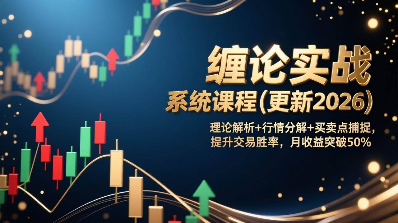 （17136期）缠论实战系统课程(更新2026)，理论解析+行情分解+买卖点捕捉，提升交易胜率，月收益突破50%-航海圈