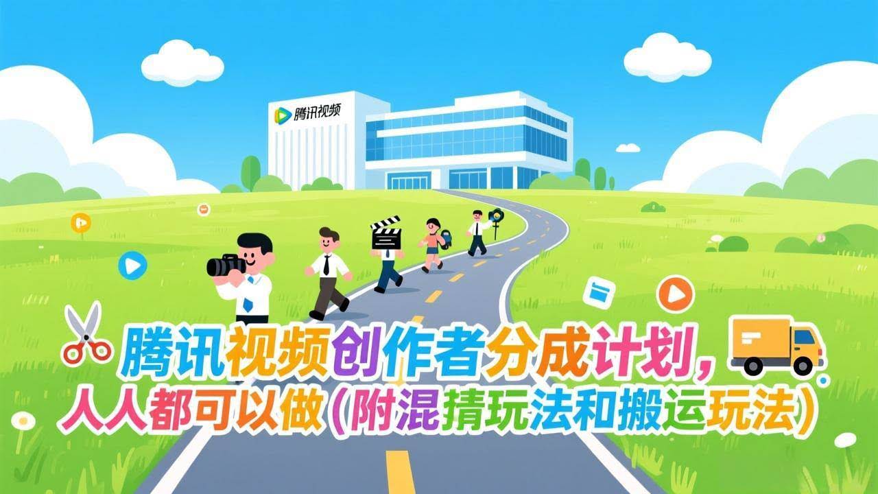 (17137期)腾讯视频创作者分成计划,人人都可以做(附混剪玩法和搬运玩法)-航海圈