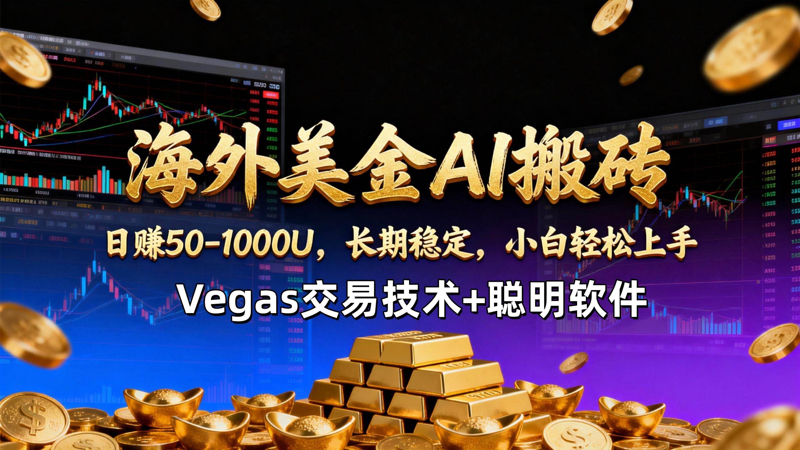 (17143期)【海外美金AI搬砖】Vegas交易技术+聪明软件,日赚50-1000U,长期稳定,小白轻松上手。-航海圈