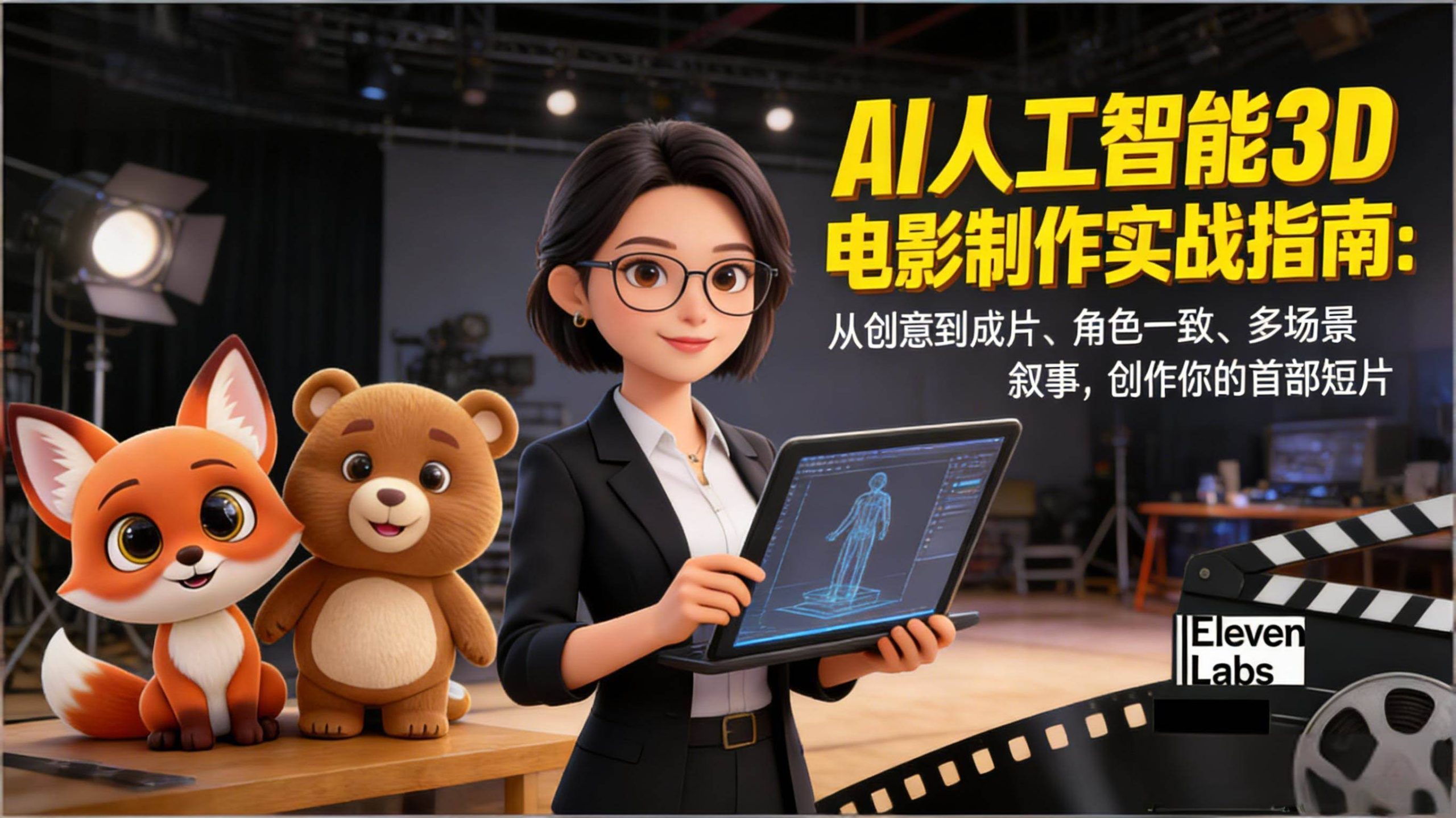 (17154期)AI人工智能3D电影制作实战指南:从创意到成片、角色一致、多场景叙事,创作你的首部短片-航海圈