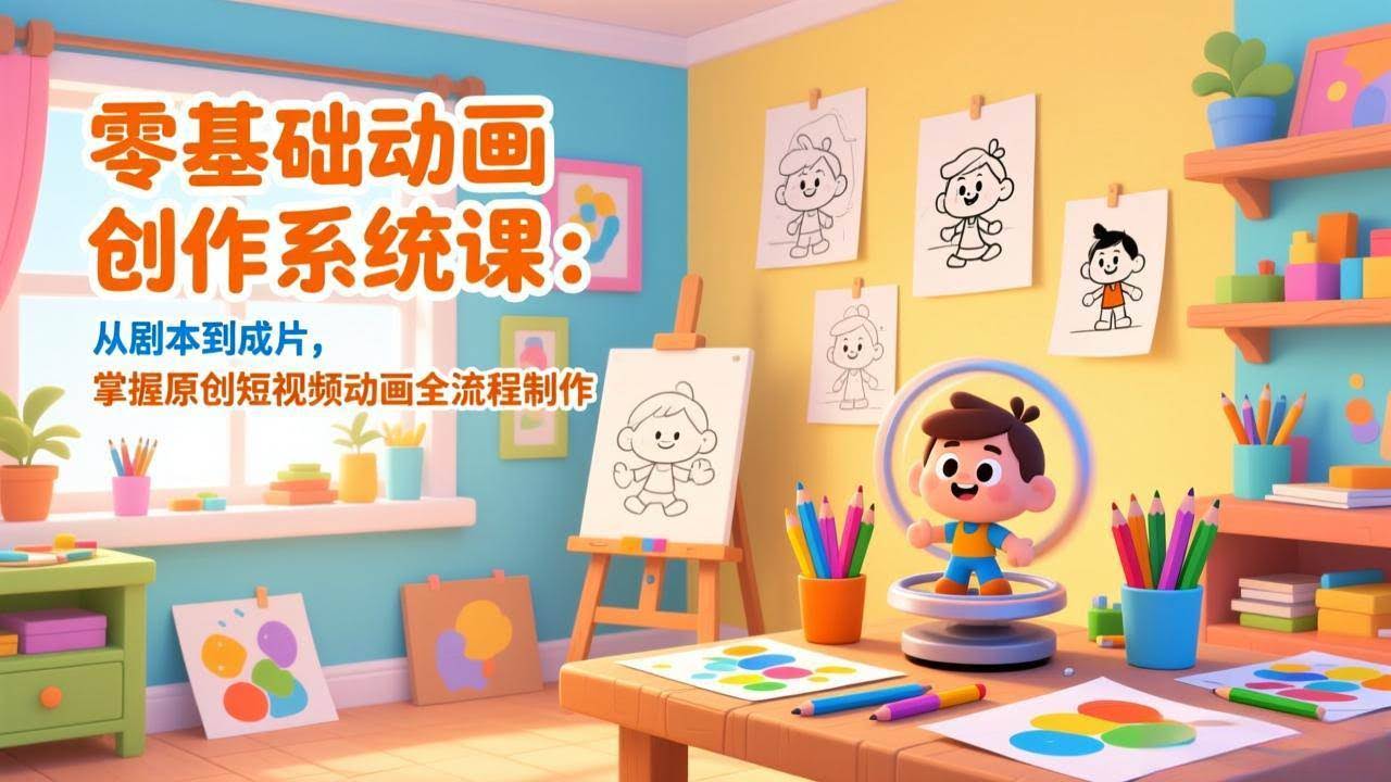 (17161期)零基础动画创作系统课:从剧本到成片,掌握原创短视频动画全流程制作-航海圈