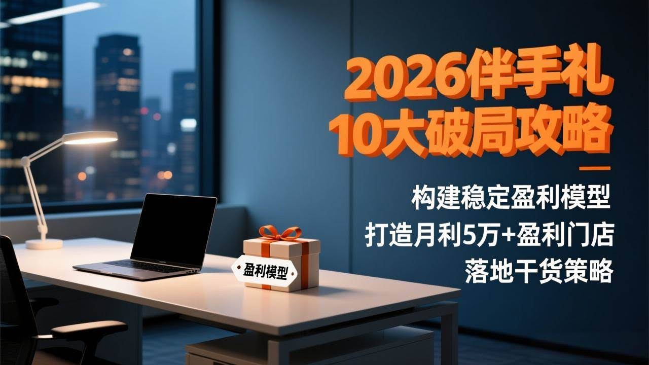 (17191期)2026伴手礼10大破局攻略:构建稳定盈利模型,打造月利5万+盈利门店,落地干货策略-航海圈