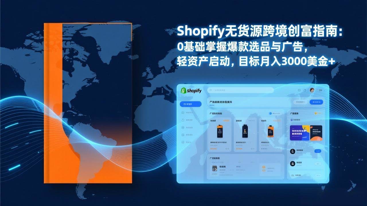 (17238期)Shopify爆款打法实战:从选品到广告投放,复制爆款模型,驱动独立站月销售额破万刀-航海圈