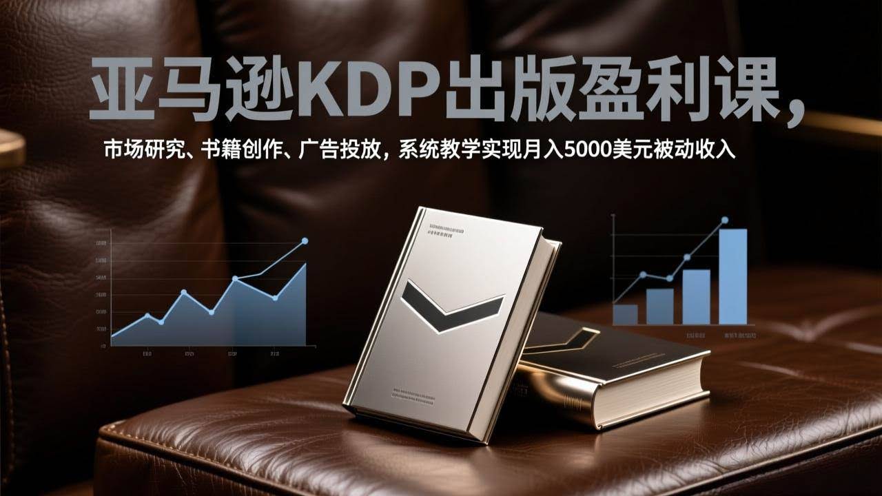 (17295期)亚马逊KDP出版盈利课,市场研究、书籍创作、广告投放,系统教学实现月入5000美元被动收入-航海圈