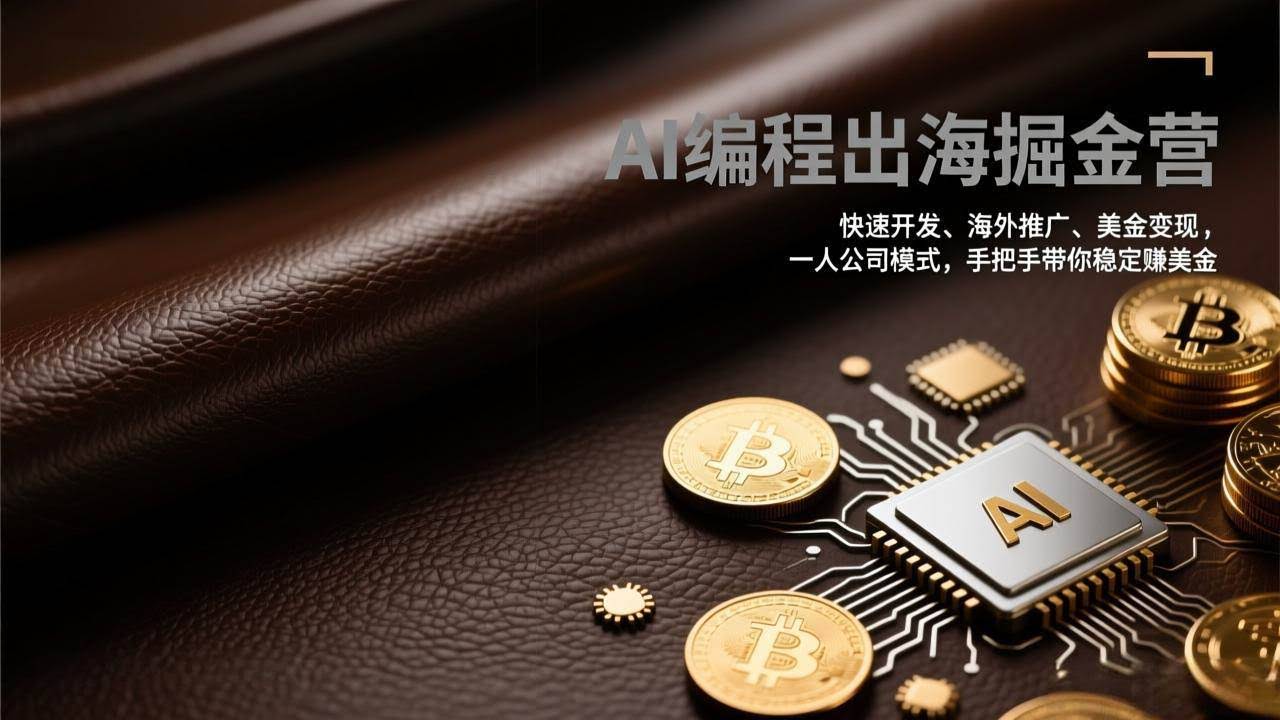 (17308期)AI编程出海掘金营:快速开发、海外推广、美金变现,一人公司模式,手把手带你稳定赚美金-航海圈