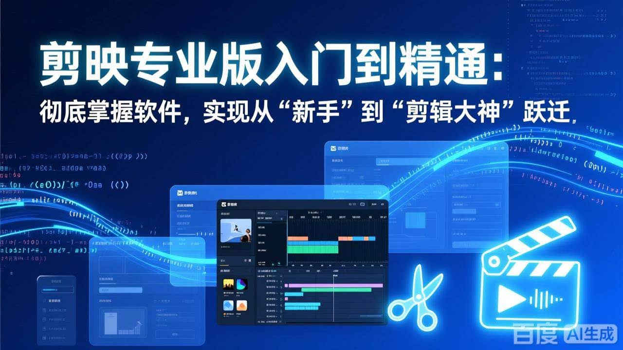 (17321期)剪映专业版入门到精通:彻底掌握软件,实现从“新手”到“剪辑大神”跃迁-航海圈