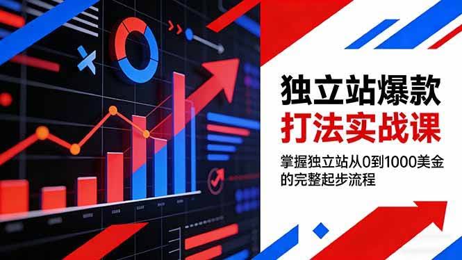 (17322期)独立站爆款打法实战课,掌握独立站从0到1000美金的完整起步流程-航海圈