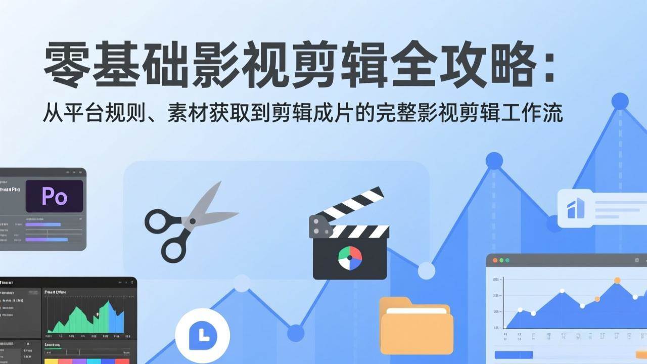 (17336期)零基础影视剪辑全攻略:从平台规则、素材获取到剪辑成片的完整影视剪辑工作流-航海圈