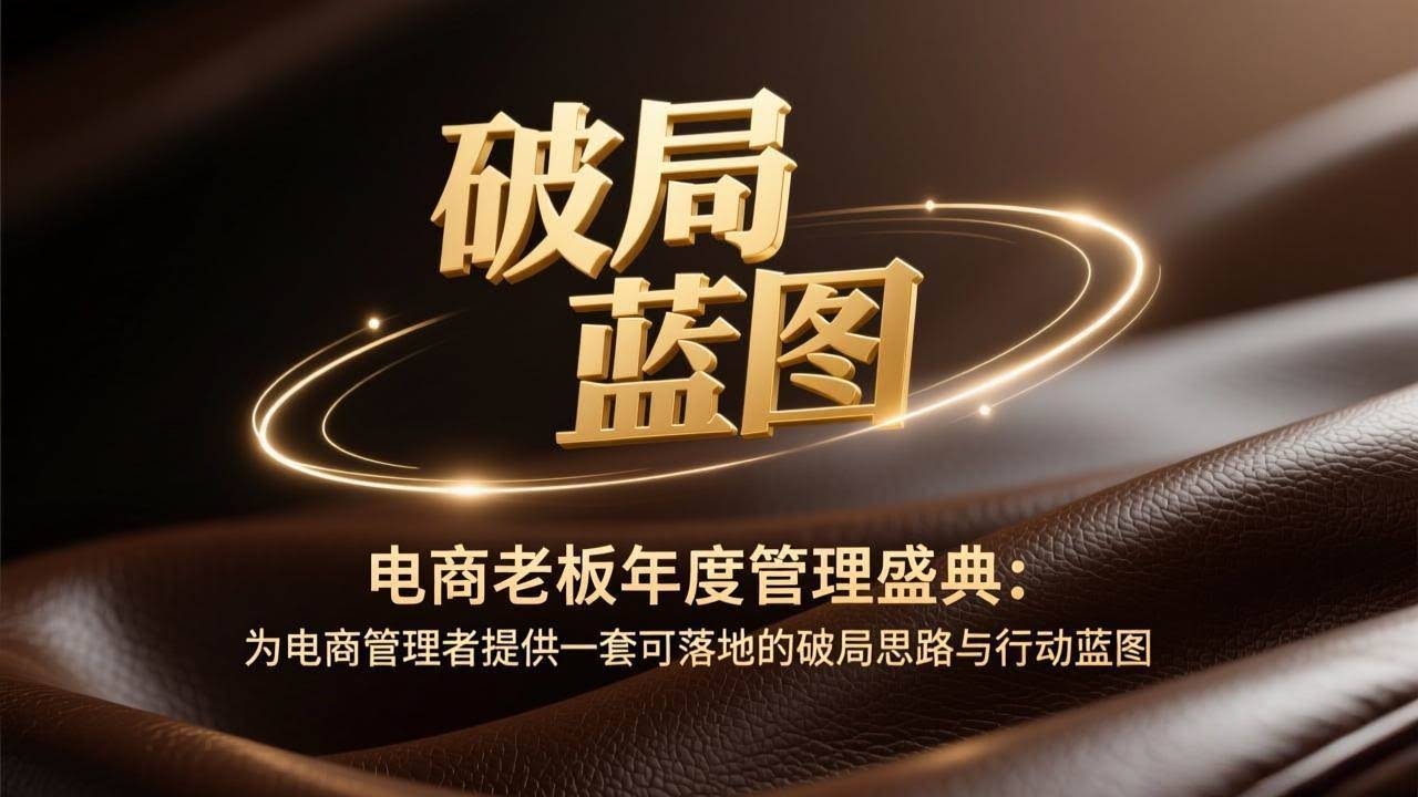 (17374期)电商老板年度管理盛典:为电商管理者提供一套可落地的破局思路与行动蓝图-航海圈