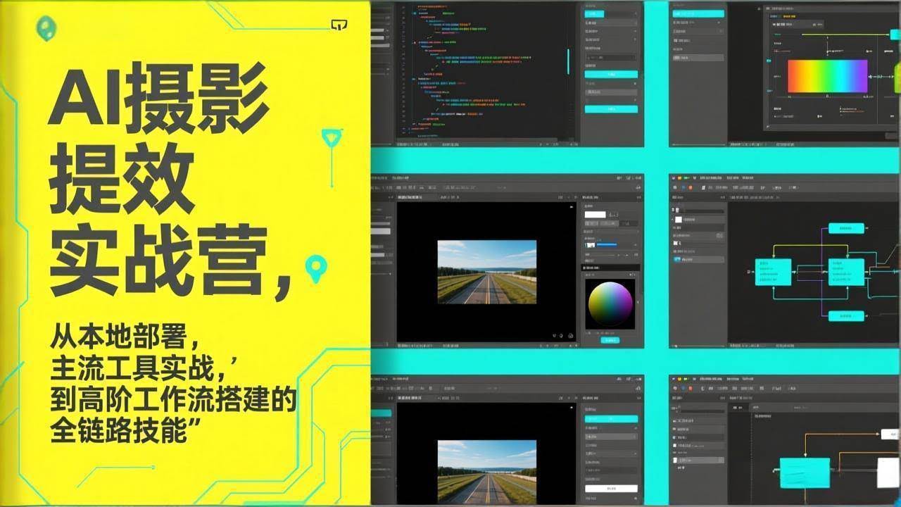 (17393期)AI+摄影提效实战营,从本地部署,主流工具实战,到高阶工作流搭建的全链路技能-航海圈