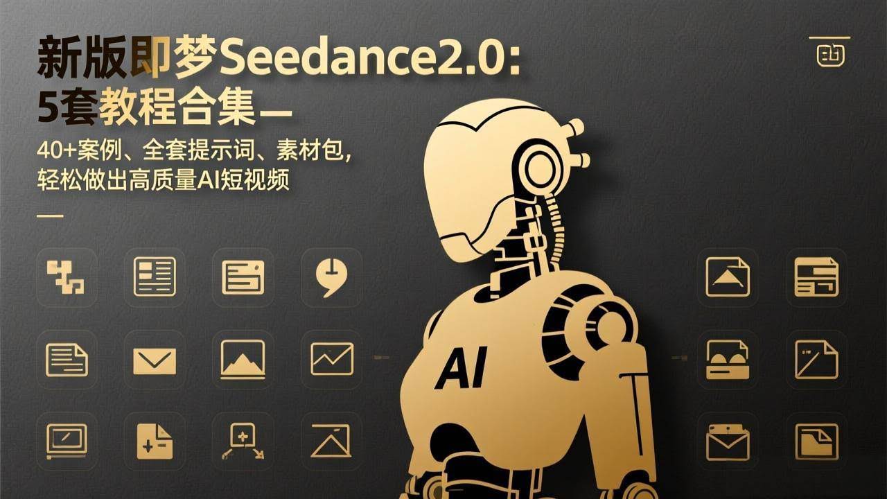（17398期）新版即梦Seedance2.0：5套教程合集，40+案例、全套提示词、素材包，轻松做出高质量AI短视频-航海圈