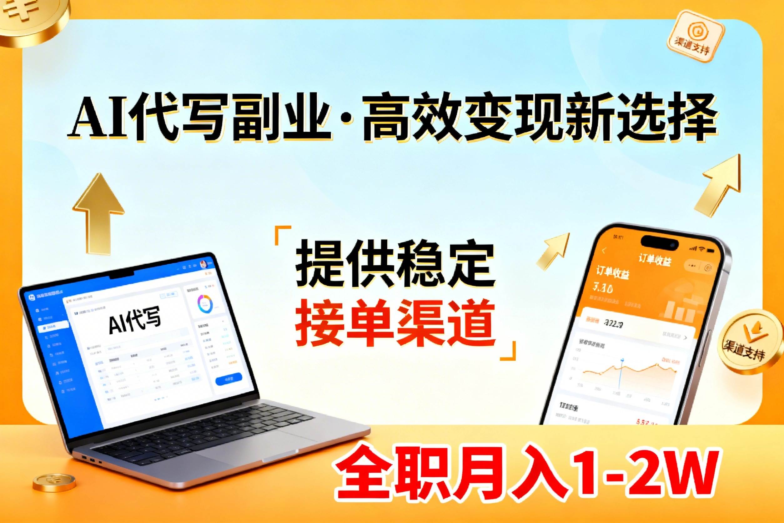 (17446期)AI代写副业,高效变现,提供渠道,永不失业副业兼职 全职月入1-2W【SOP手册】-航海圈