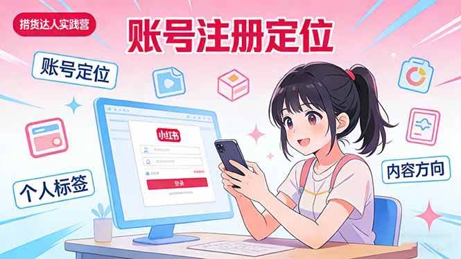 (17459期)小红书带货达人实战营:账号注册定位、内容创作、选品策略、带货技巧、流量运营等-航海圈