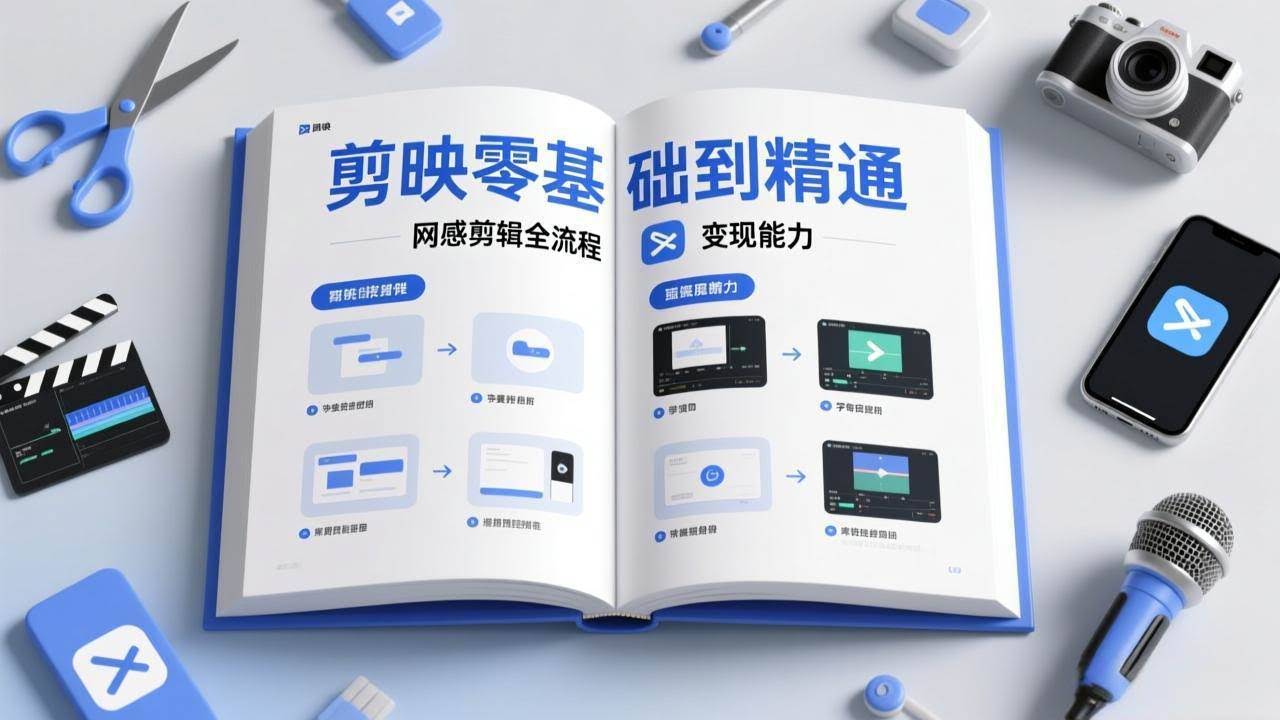 (17473期)剪映零基础也能快速上手,从入门到精通掌握网感剪辑全流程,掌握能直接变现的剪辑能力-航海圈