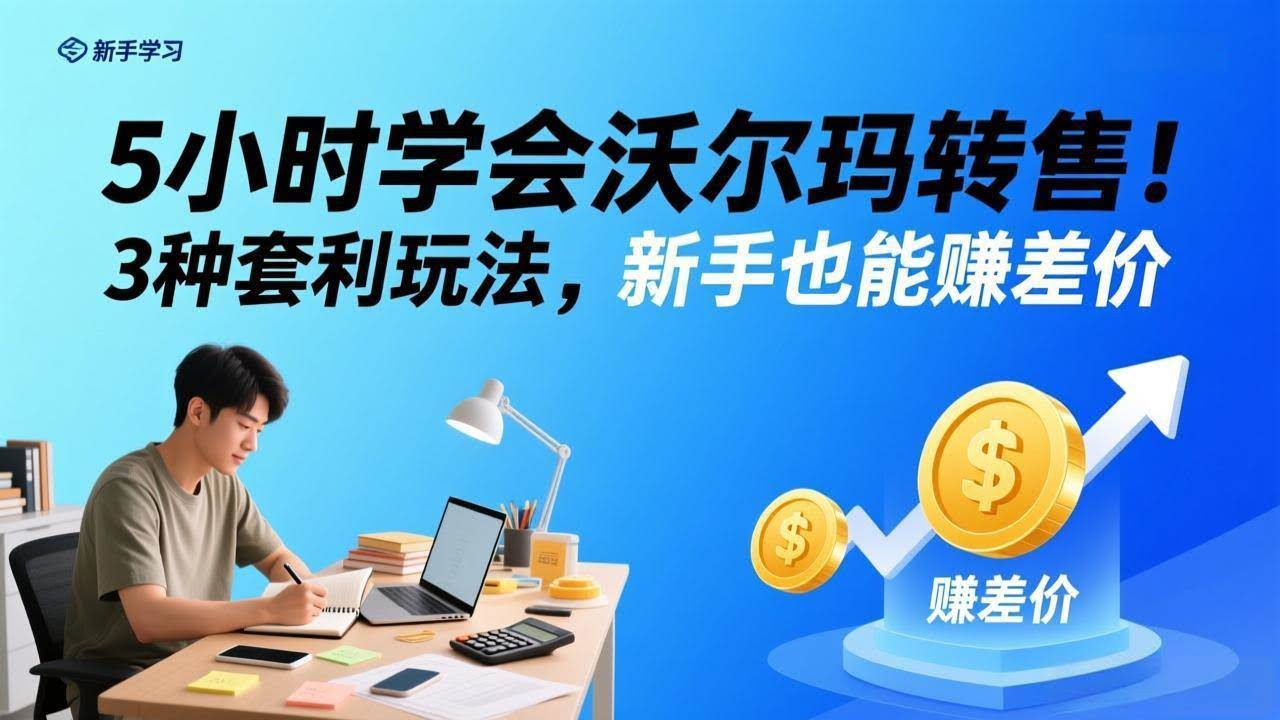 (17479期)5小时学会沃尔玛转售!3 种套利玩法,新手也能赚差价-航海圈