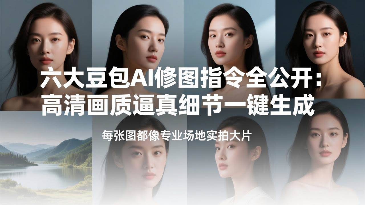 (17481期)六大豆包AI修图指令全公开:高清画质逼真细节一键生成,每张图都像专业场地实拍大片-航海圈
