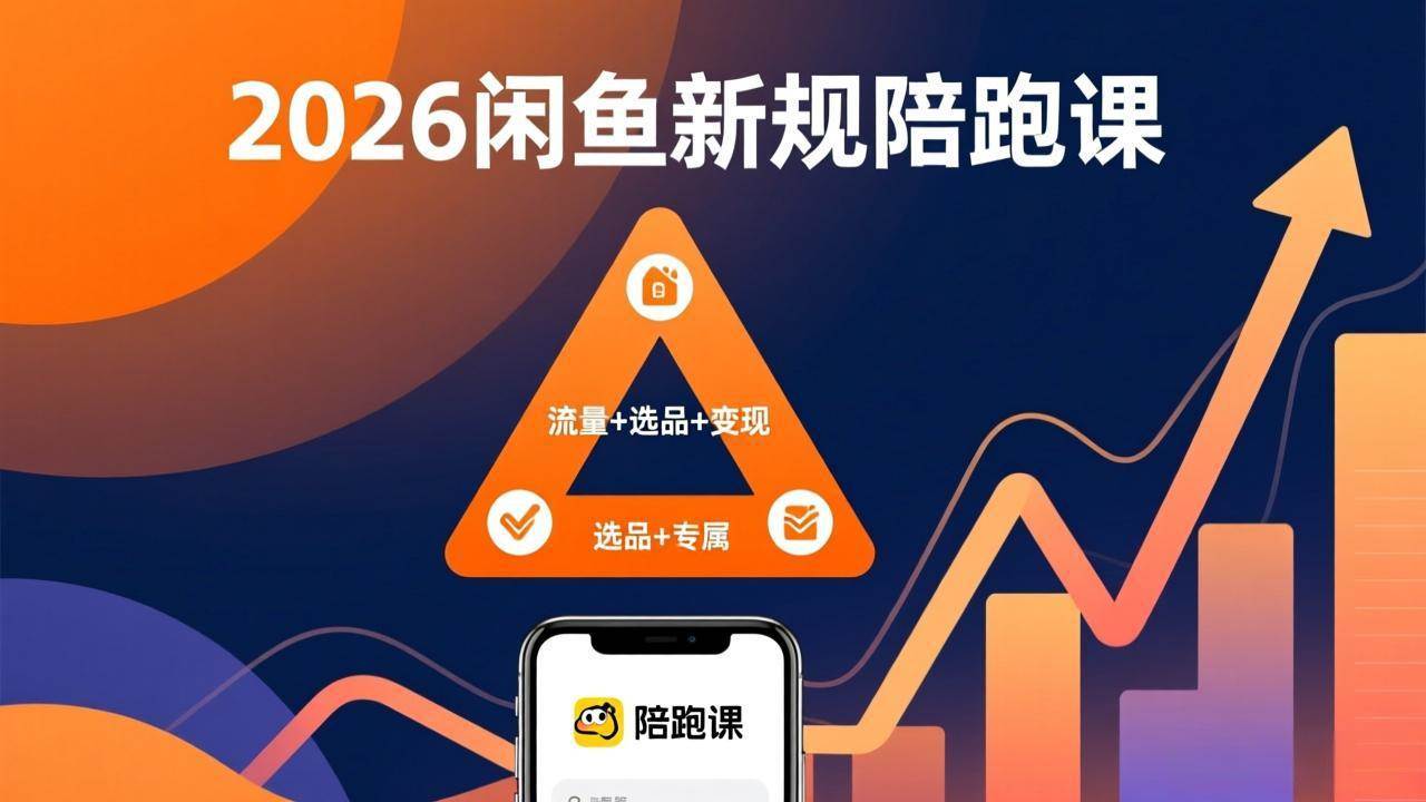 (17483期)2026闲鱼高阶陪跑课全新上线,带你吃透新规玩转选品流量,从零搭建稳定变现盈利体系-航海圈
