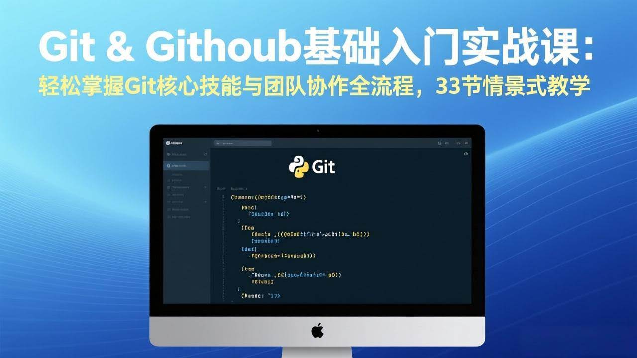 (17559期)Git & GitHub基础入门实战课:轻松掌握Git核心技能与团队协作全流程,33节情景式教学-航海圈