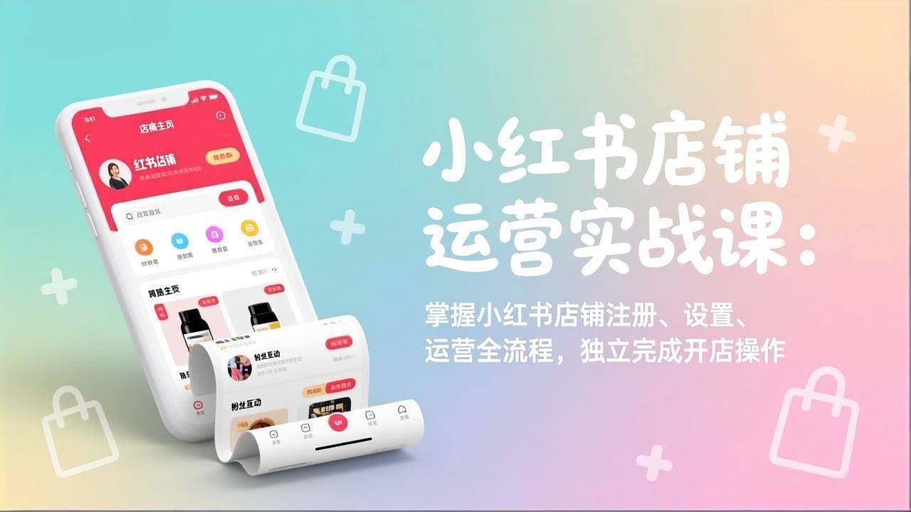 (17561期)小红书店铺运营实战课:掌握小红书店铺注册、设置、运营全流程,独立完成开店操作-航海圈