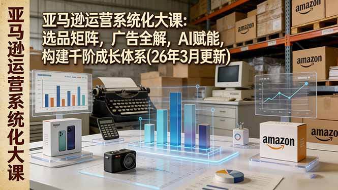 (17622期)亚马逊运营系统化大课:选品矩阵,广告全解,AI赋能,构建千阶成长体系(26年3月更新)-航海圈