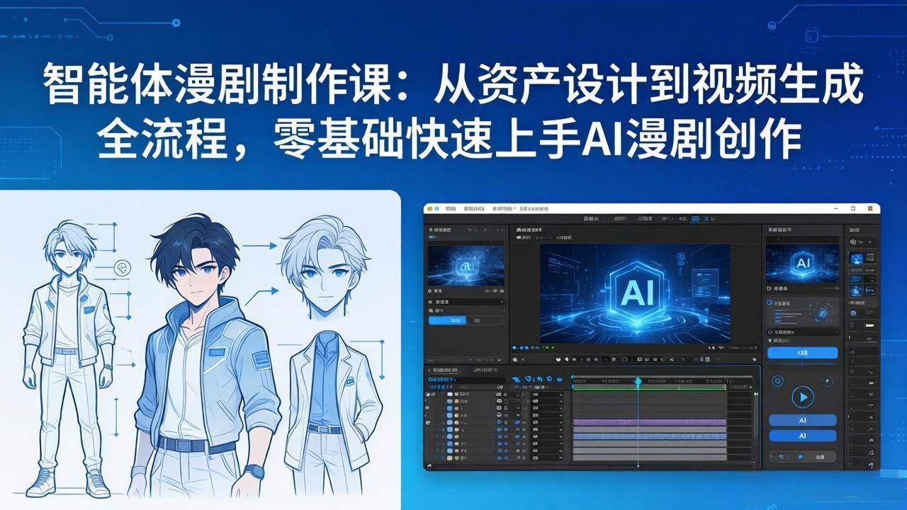 (17709期)智能体漫剧制作课:从资产设计到视频生成全流程,零基础快速上手AI漫剧创作-航海圈
