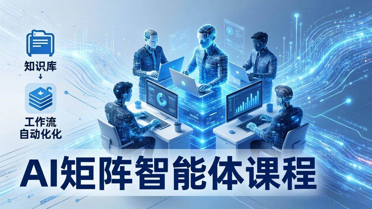 (17759期)AI矩阵智能体实战:100个数字员工批量生产内容,文本知识库+工作流自动化全搞定-航海圈