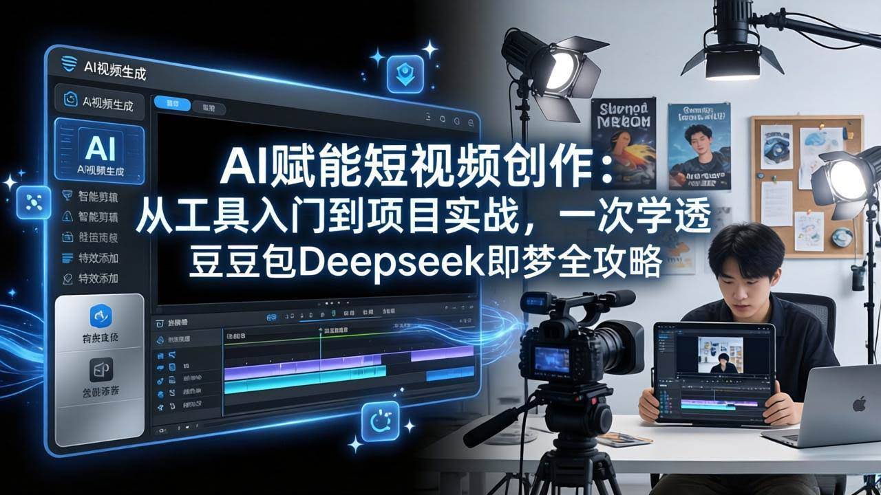 (17762期)AI赋能短视频创作:从工具入门到项目实战,一次学透豆包Deepseek即梦全攻略-航海圈