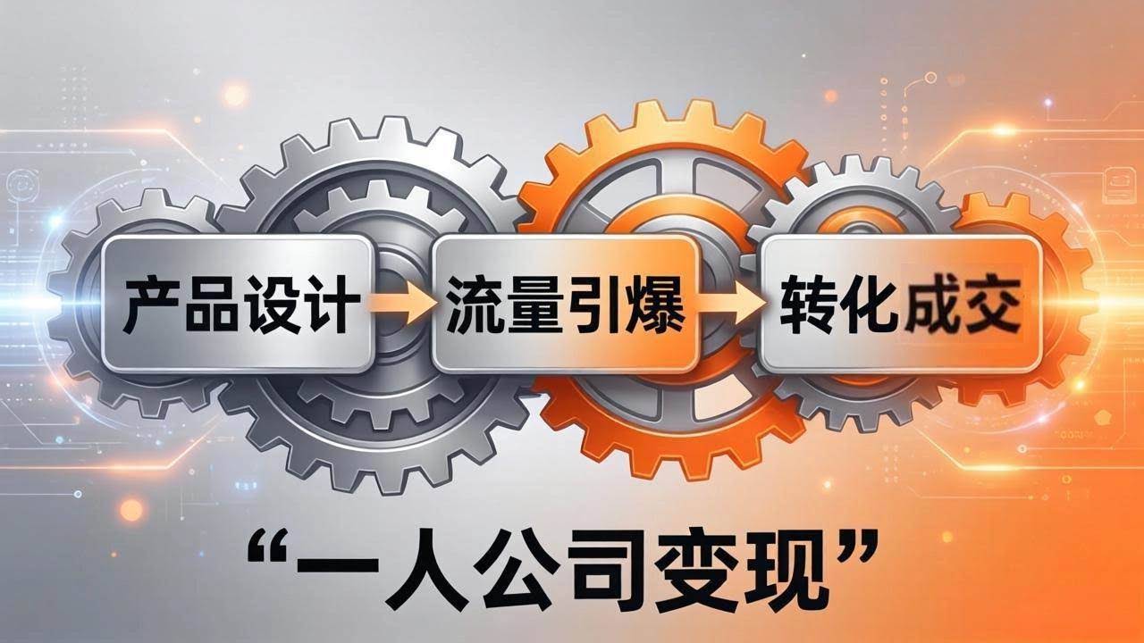 (17864期)一人公司变现全攻略:产品设计+流量引爆+转化成交,打造不受年龄限制的长期事业-航海圈